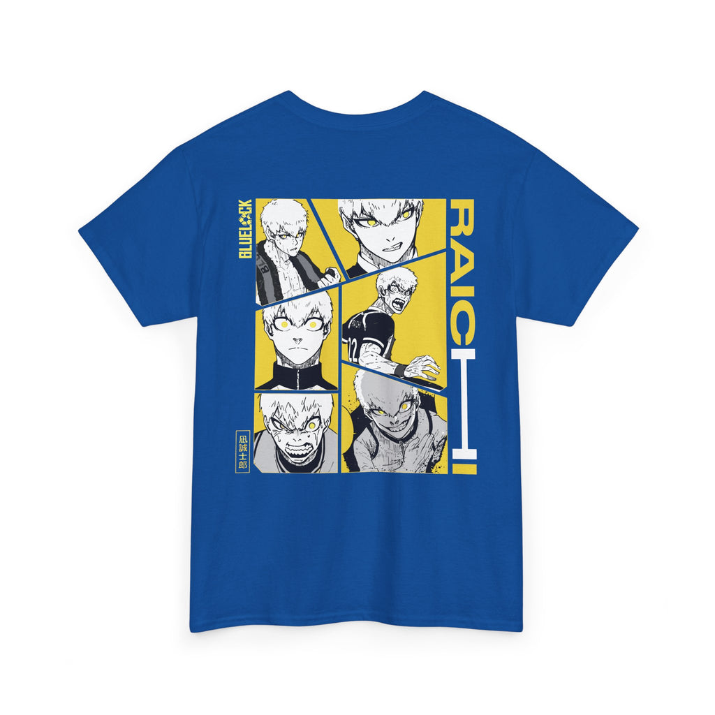 Raichi Blue Lock Heavyweight Tee "Heat" | Blue Lock Anime Grap... - Detail View 40