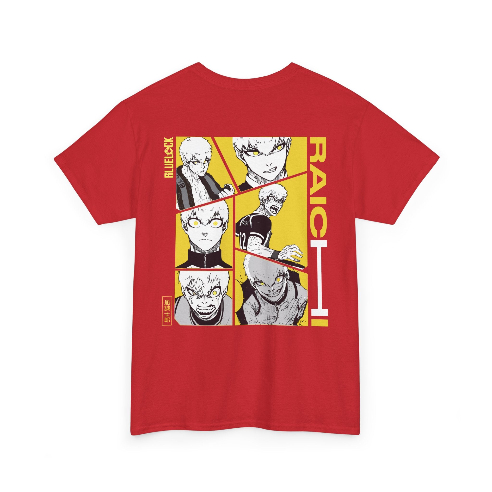 Raichi Blue Lock Heavyweight Tee "Heat" | Blue Lock Anime Grap... - Detail View 52