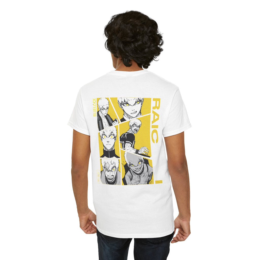 Raichi Blue Lock Heavyweight Tee "Heat" | Blue Lock Anime Grap... - Detail View 14