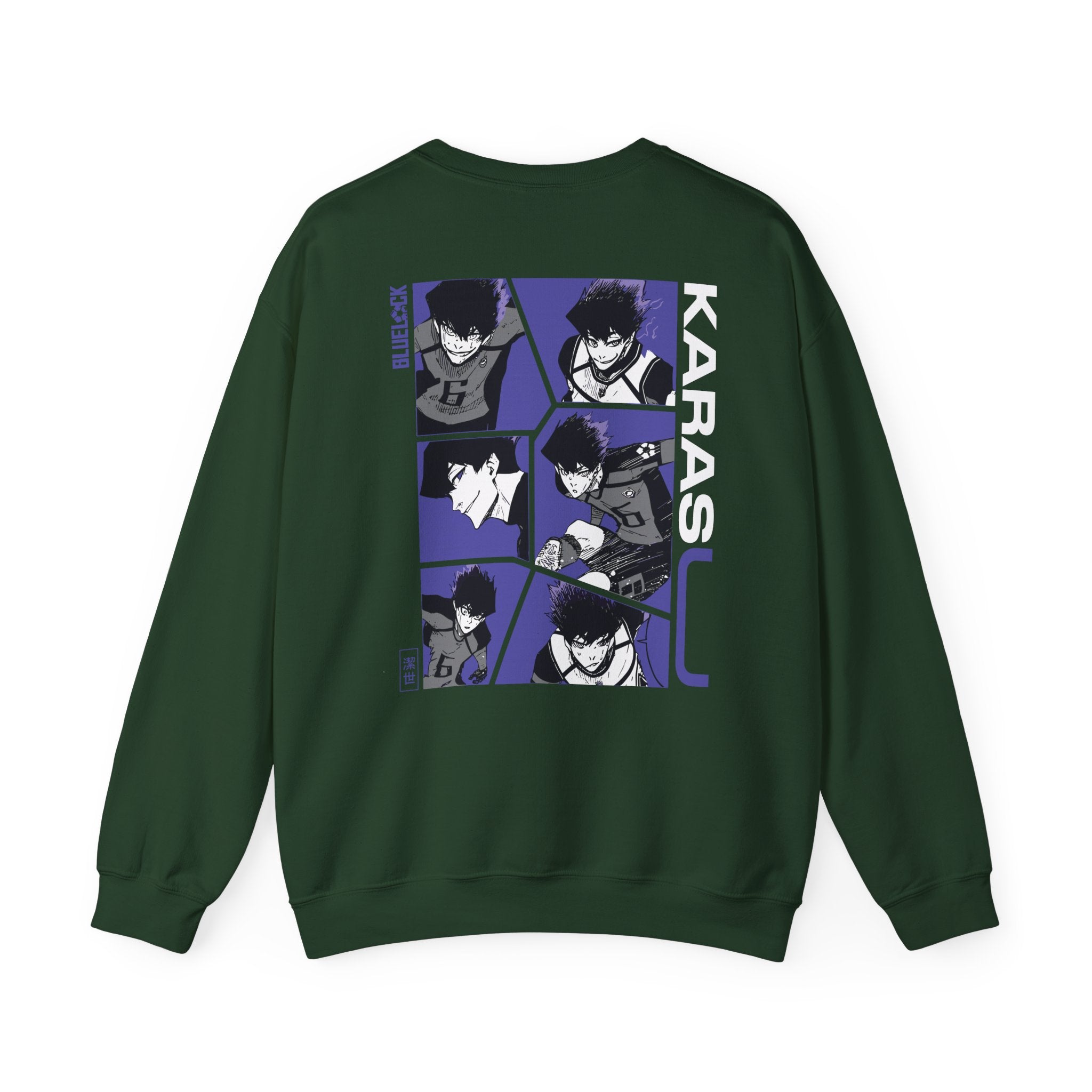 Karasu Blue Lock Heavyweight Tee "Shadow" | Blue Lock Anime Gr... - Detail View 21