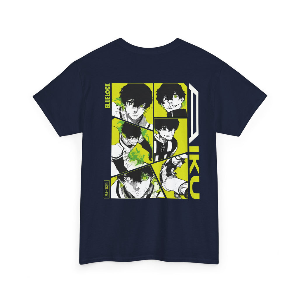 Blue Lock Heavyweight Tee "Emblem" | Blue Lock Anime Graphic Tee - Detail View 34