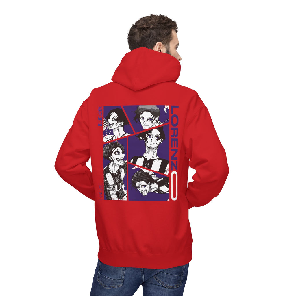 Lorenzo Blue Lock Hoodie "Maestro" | Blue Lock Streetwear Hoodie - Detail View 50