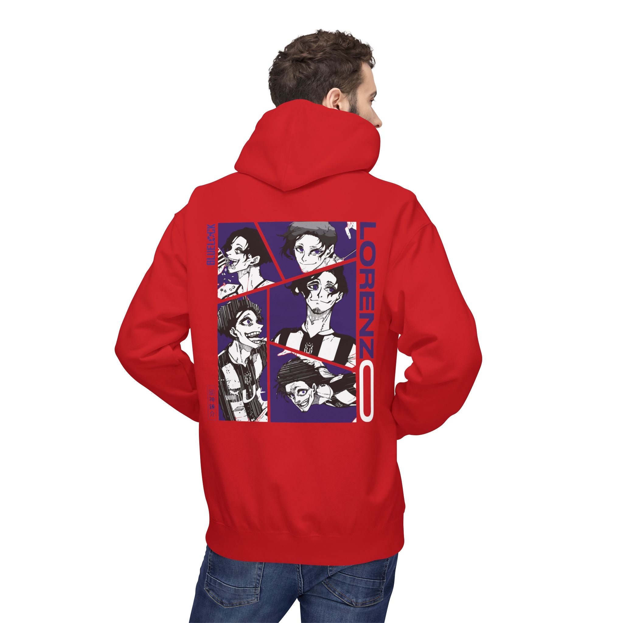 Lorenzo Blue Lock Hoodie "Maestro" | Blue Lock Streetwear Hoodie - Detail View 50