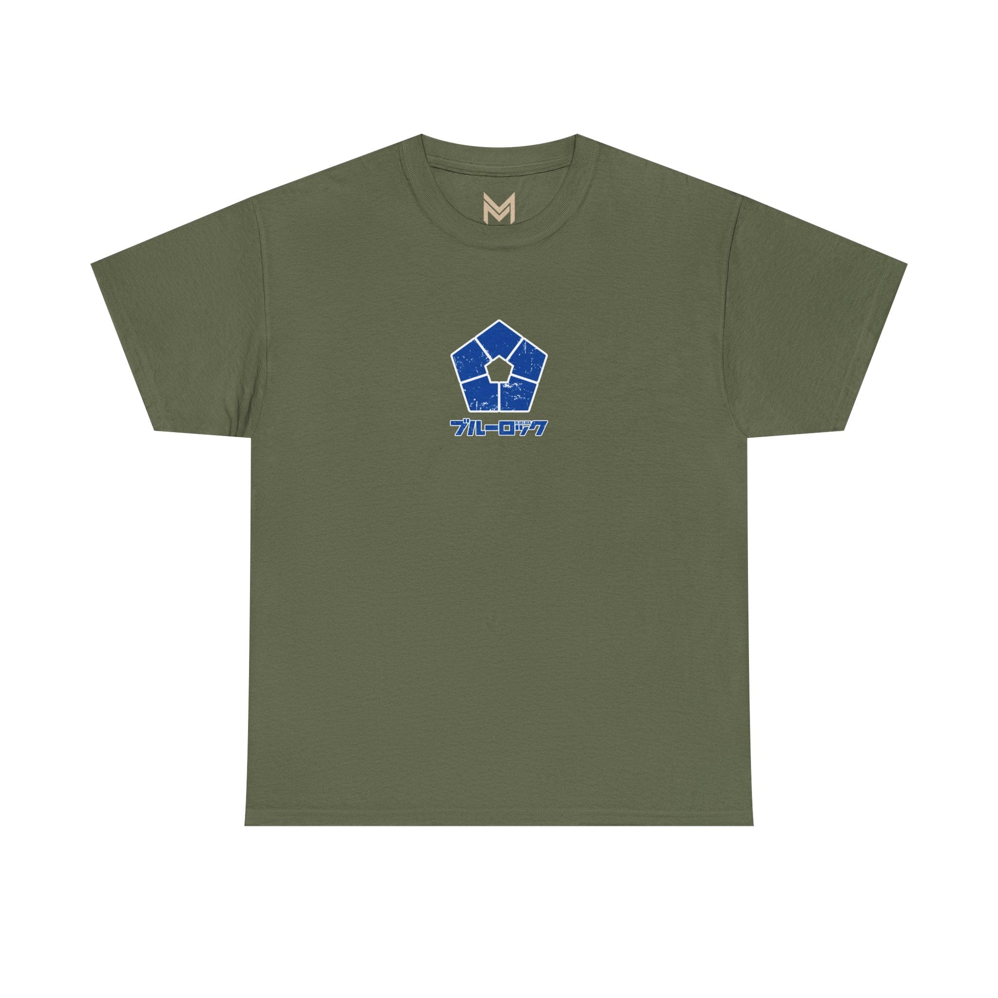 Blue Lock Heavyweight Tee "Emblem" | Blue Lock Anime Graphic Tee - Detail View 4