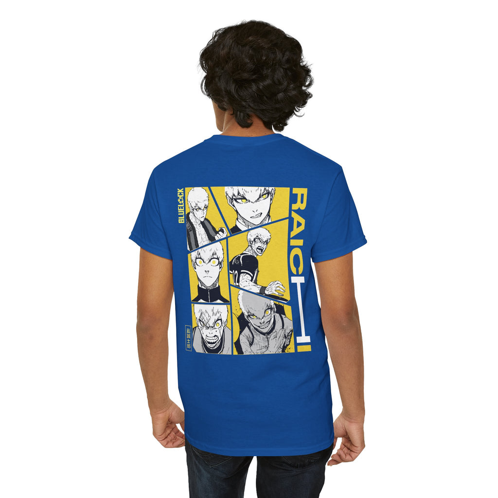 Raichi Blue Lock Heavyweight Tee "Heat" | Blue Lock Anime Grap... - Detail View 42