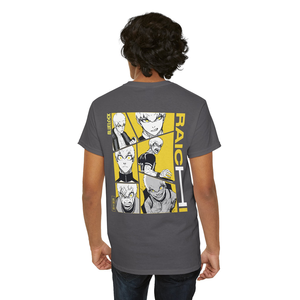 Raichi Blue Lock Heavyweight Tee "Heat" | Blue Lock Anime Grap... - Detail View 38