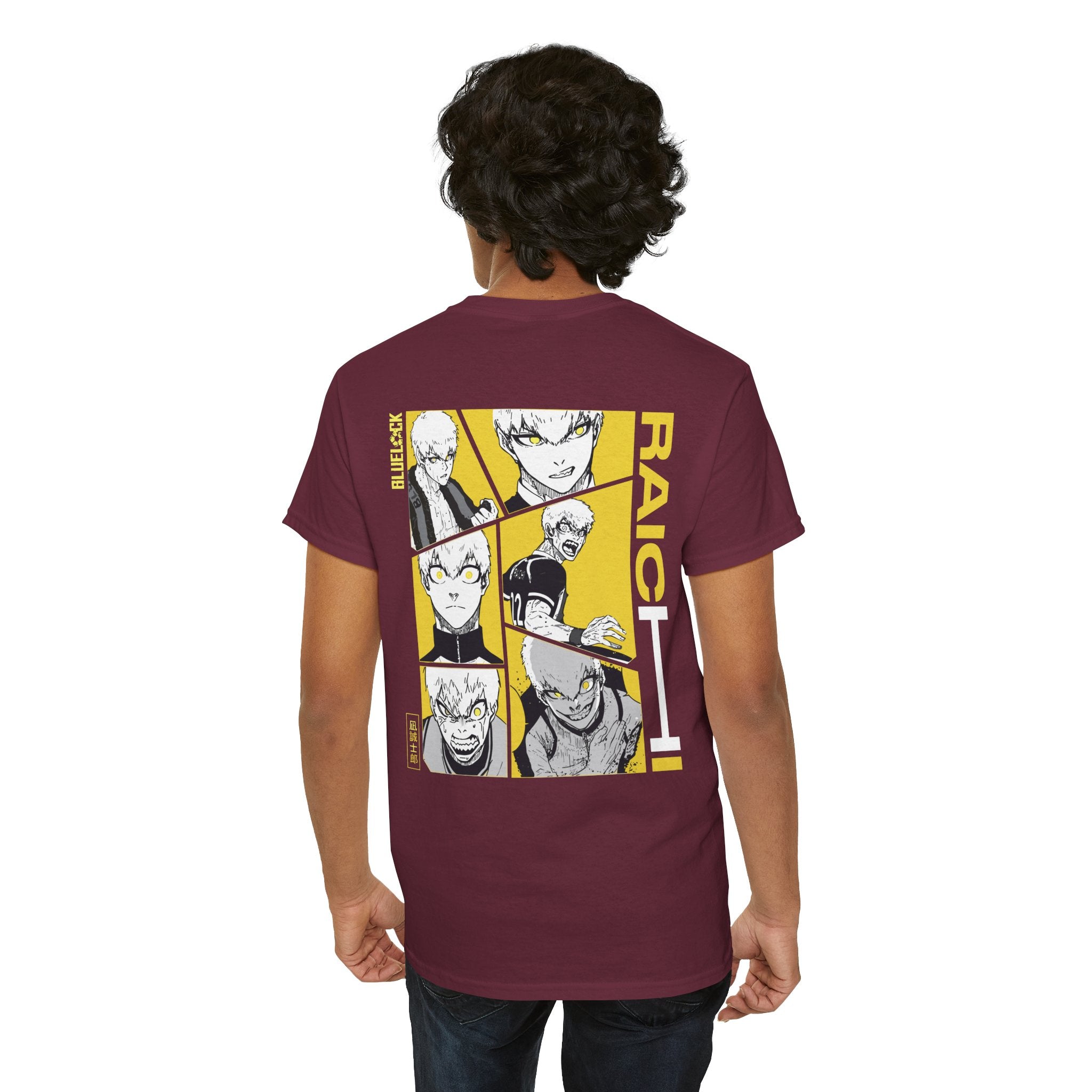 Raichi Blue Lock Heavyweight Tee "Heat" | Blue Lock Anime Grap... - Detail View 22