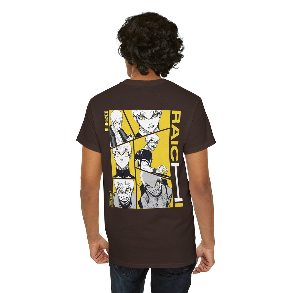Raichi Blue Lock Heavyweight Tee "Heat" | Blue Lock Anime Grap... - Detail View 26