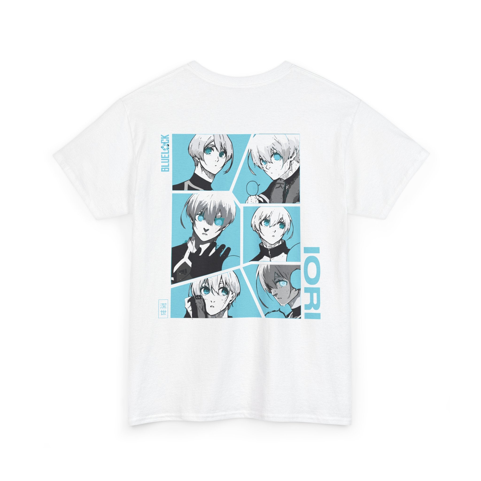 Hiori Yo "Silent Strategist" | Blue Lock Anime Graphic Tee - Back View
