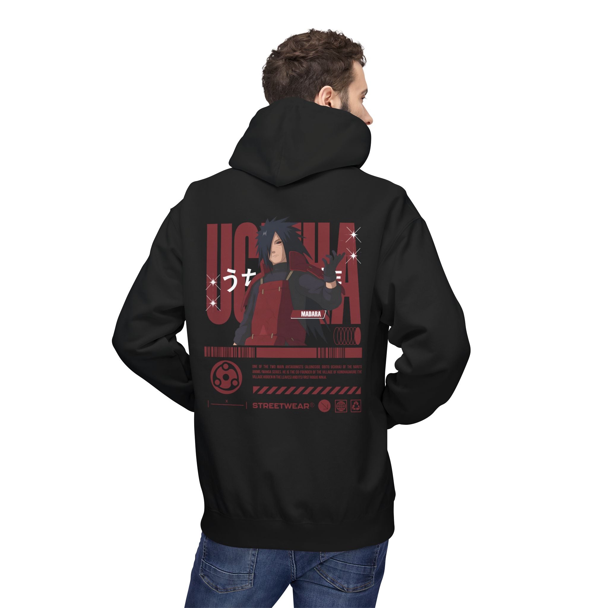 Madara Uchiha "Ghost of the Uchiha" – Naruto Graphic Tee | Maklenn