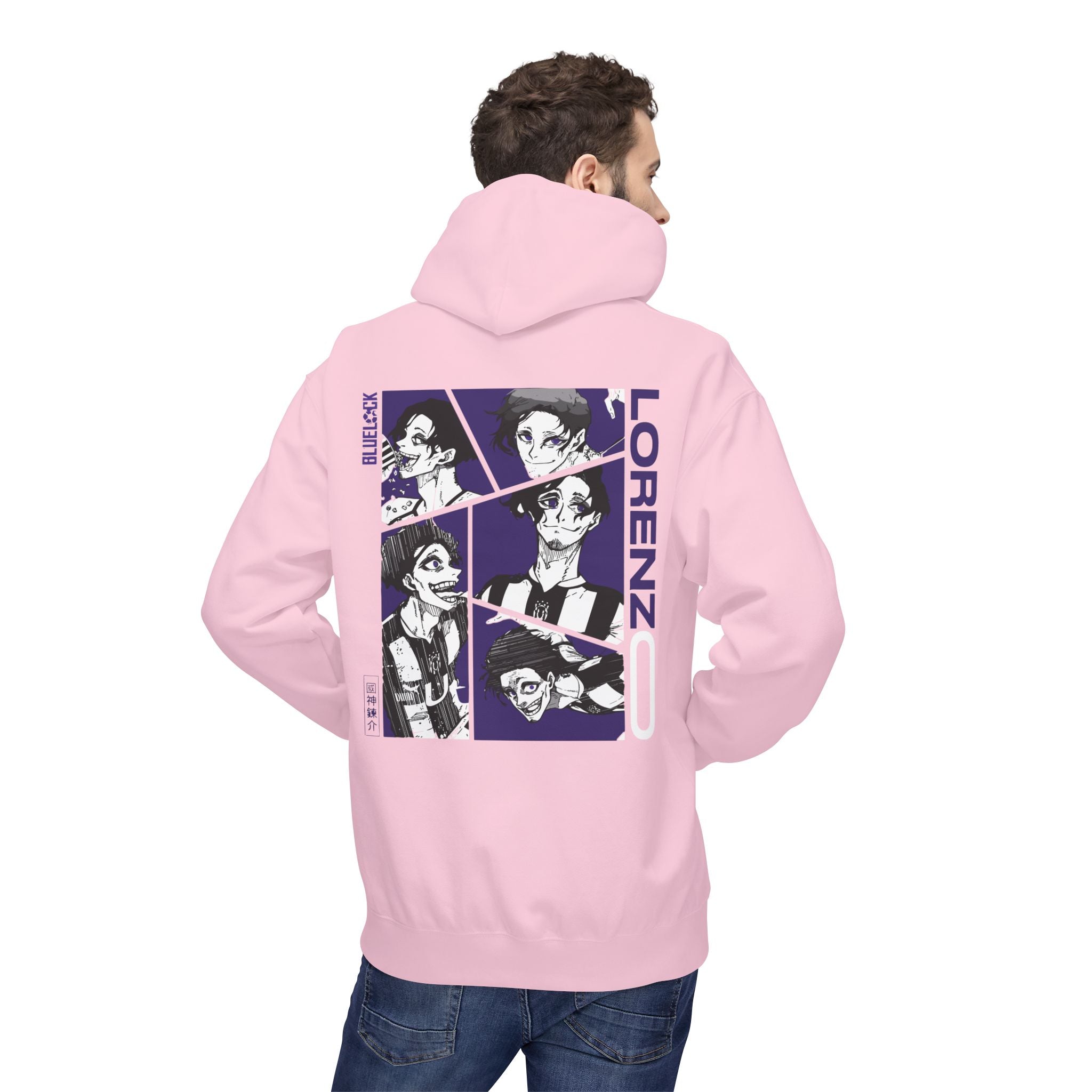 Lorenzo Blue Lock Hoodie "Maestro" | Blue Lock Streetwear Hoodie - Detail View 46