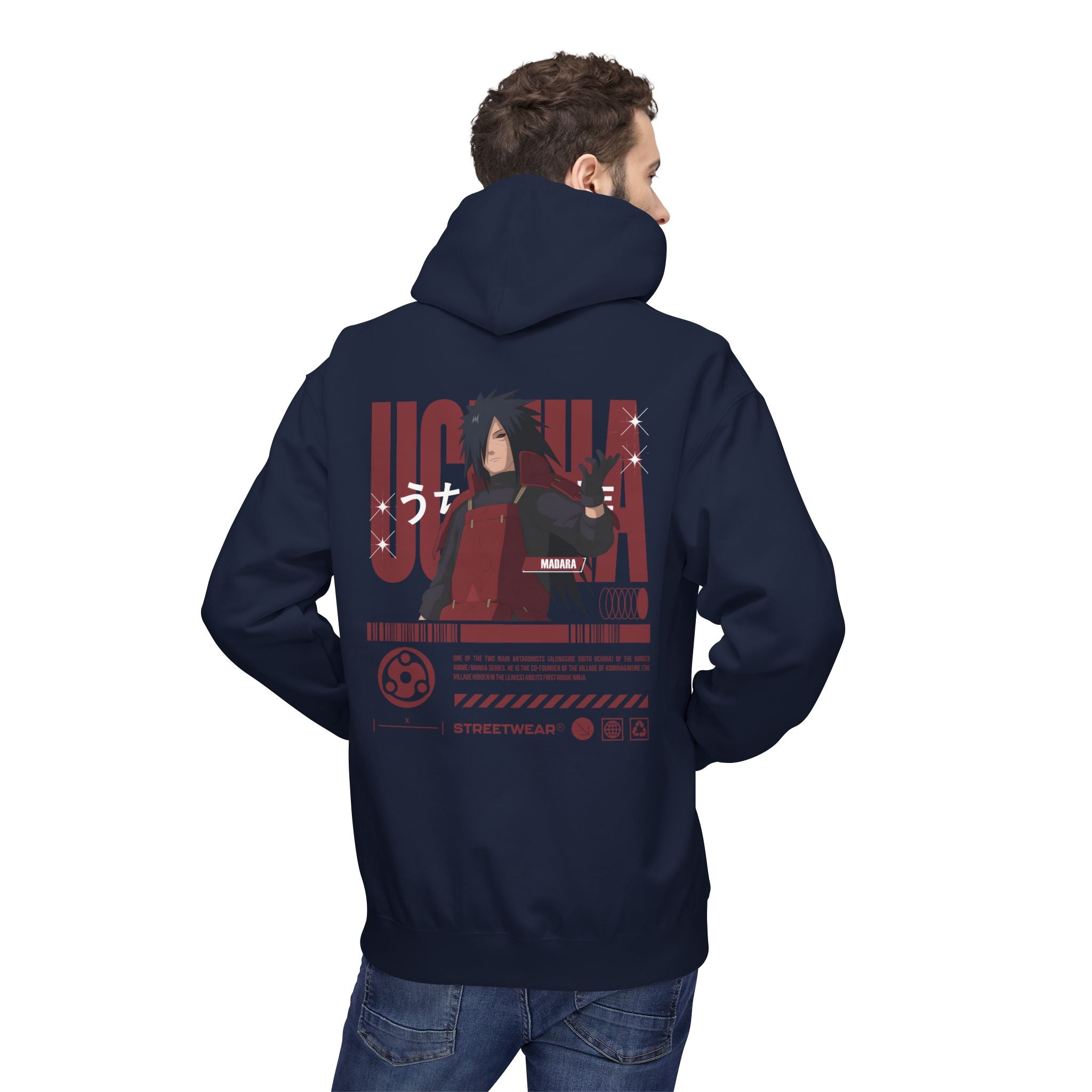 Madara Uchiha "Ghost of the Uchiha" – Naruto Graphic Tee | Maklenn