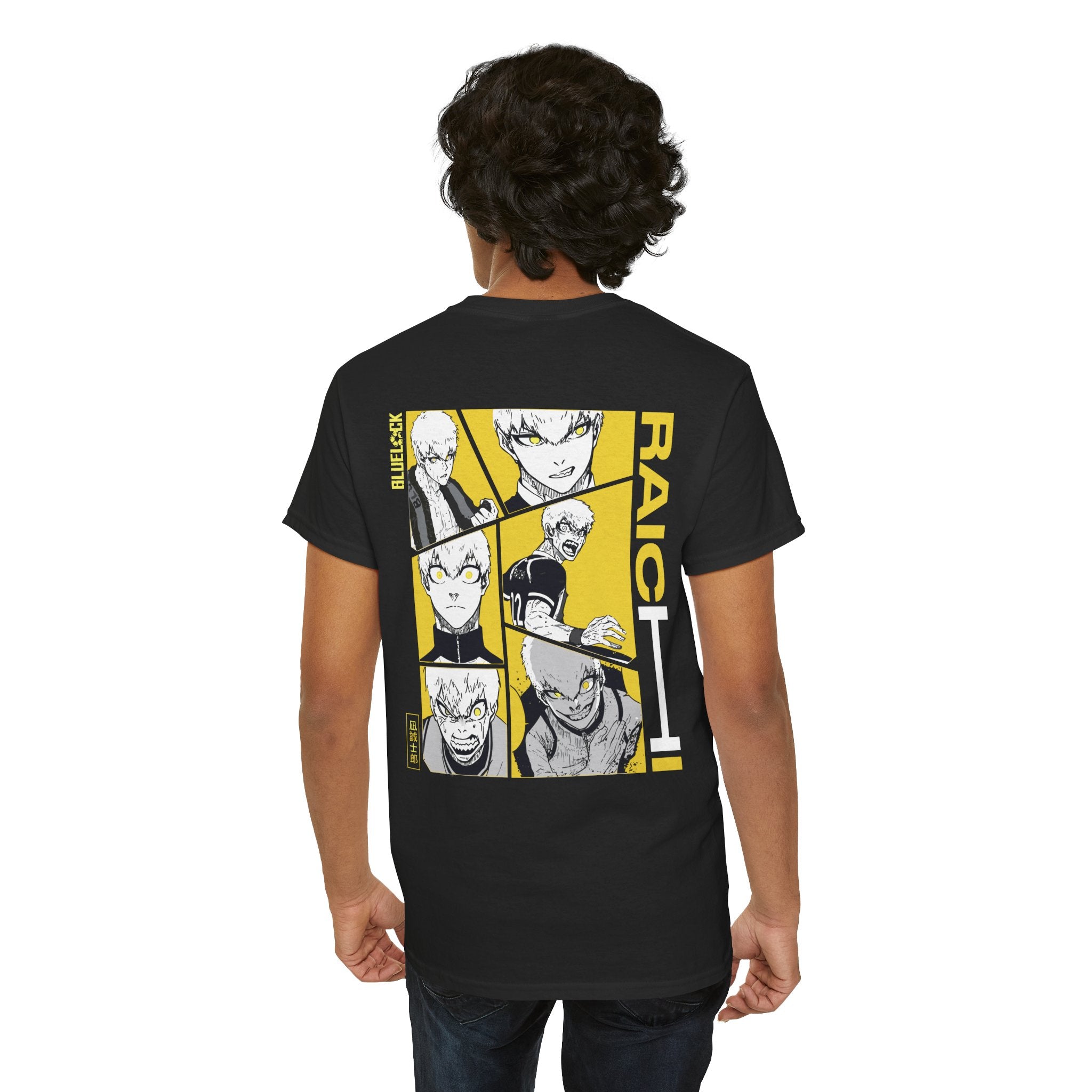 Raichi Blue Lock Heavyweight Tee "Heat" | Blue Lock Anime Grap... - Detail View 18