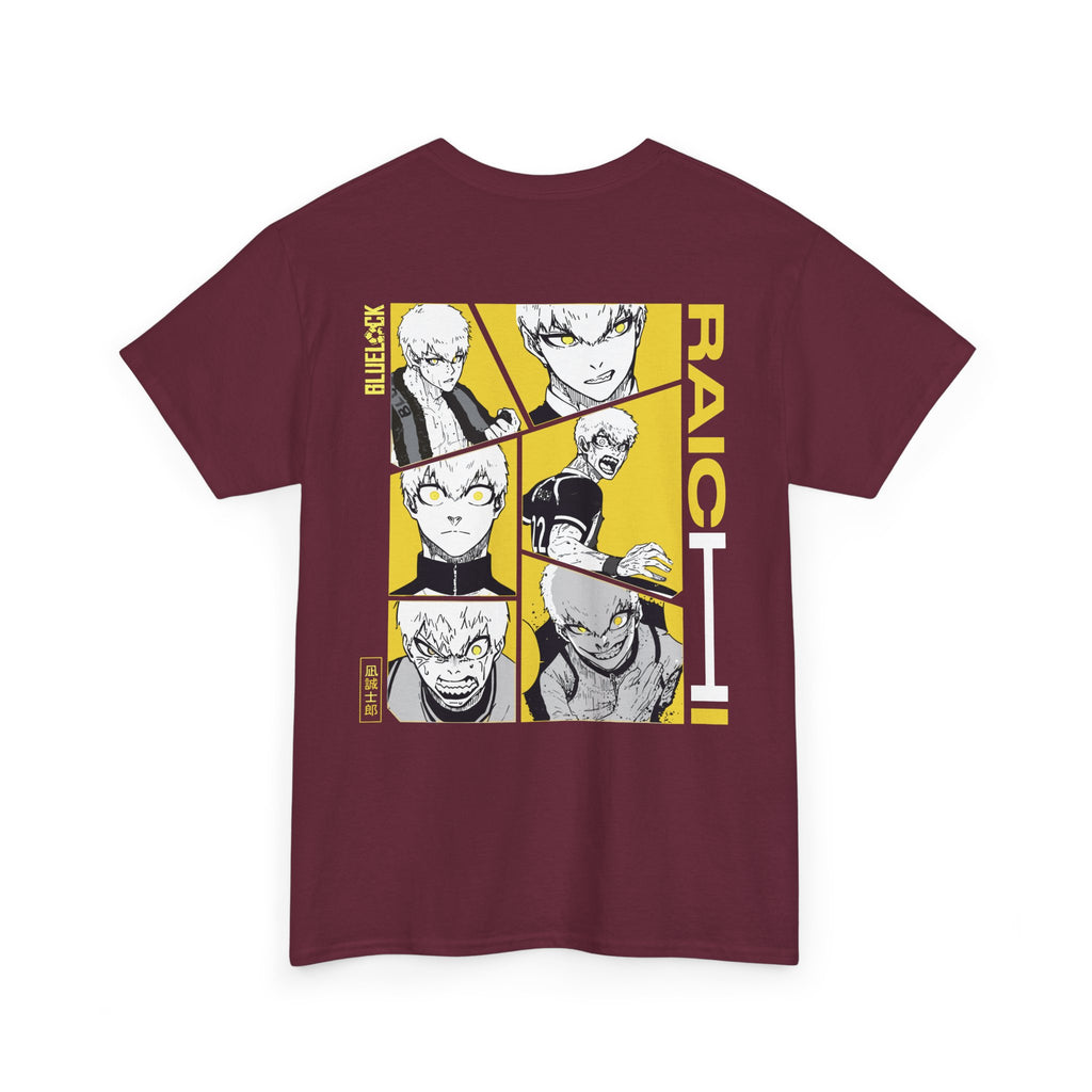 Raichi Blue Lock Heavyweight Tee "Heat" | Blue Lock Anime Grap... - Detail View 20