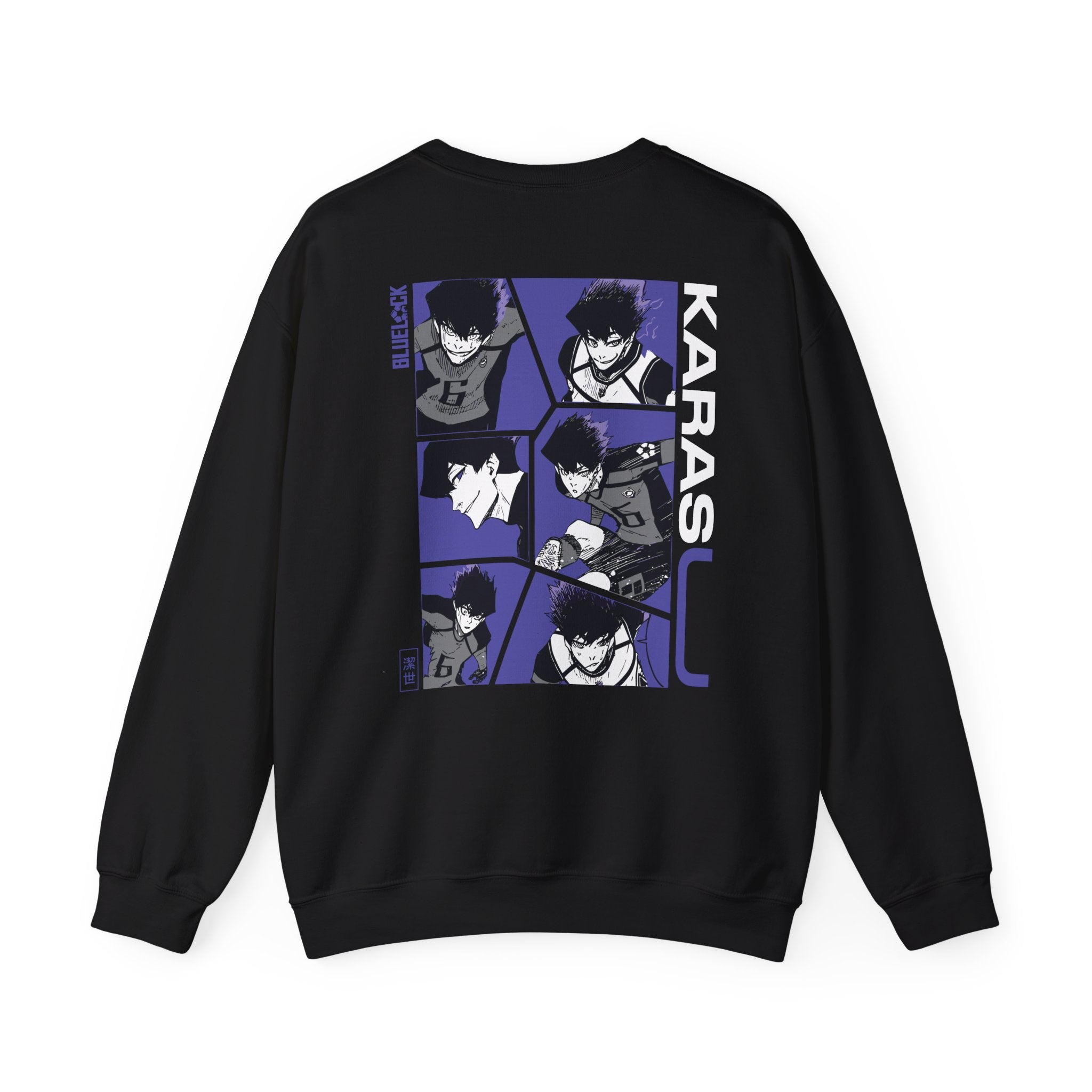 Karasu Blue Lock Heavyweight Tee "Shadow" | Blue Lock Anime Gr... - Detail View 15
