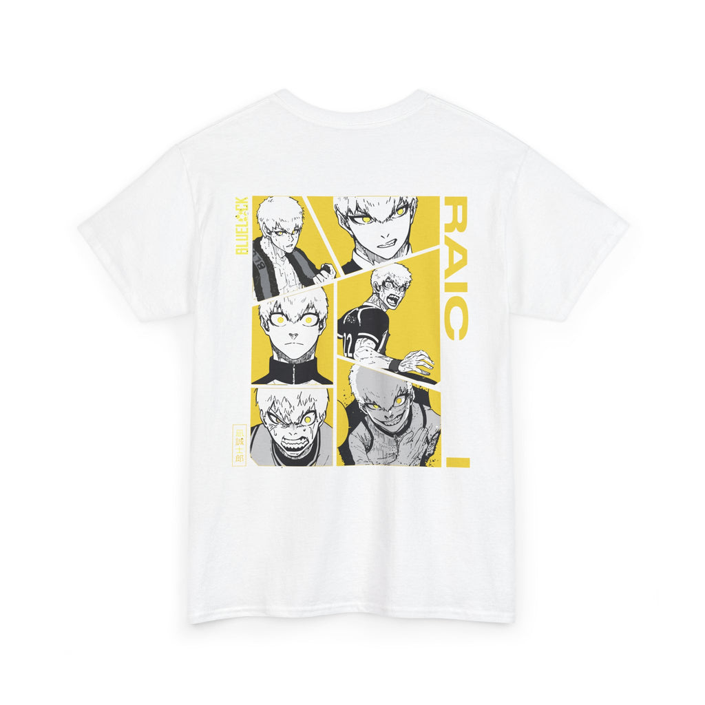 Raichi Blue Lock Heavyweight Tee "Heat" | Blue Lock Anime Grap... - Detail View 12