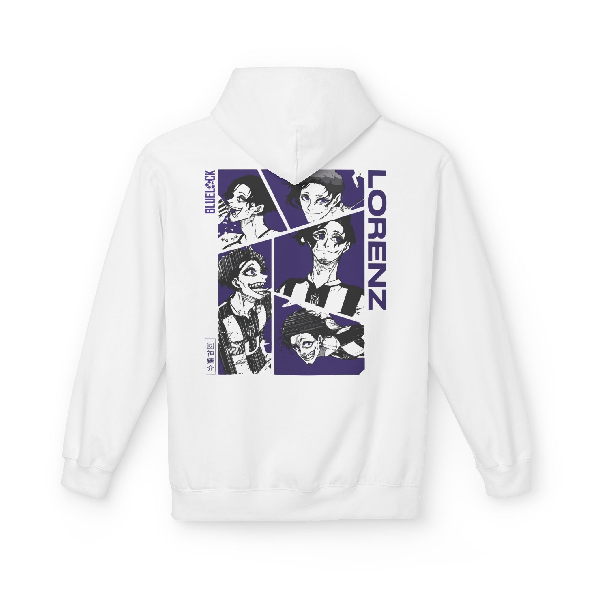 Lorenzo Blue Lock Hoodie "Maestro" | Blue Lock Streetwear Hoodie - Detail View 15