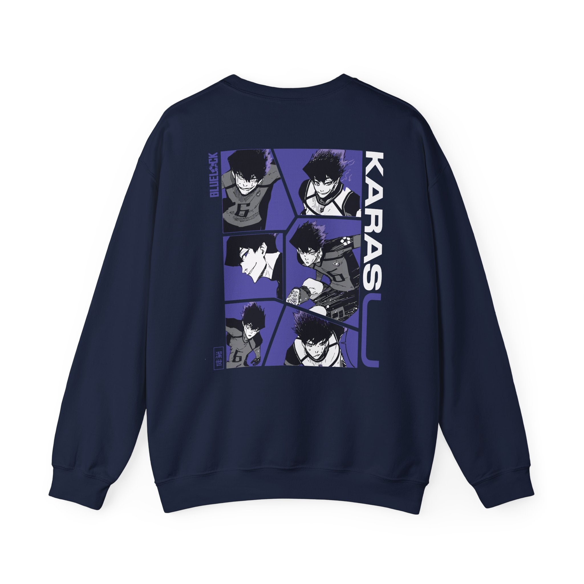 Karasu Blue Lock Heavyweight Tee "Shadow" | Blue Lock Anime Gr... - Detail View 24