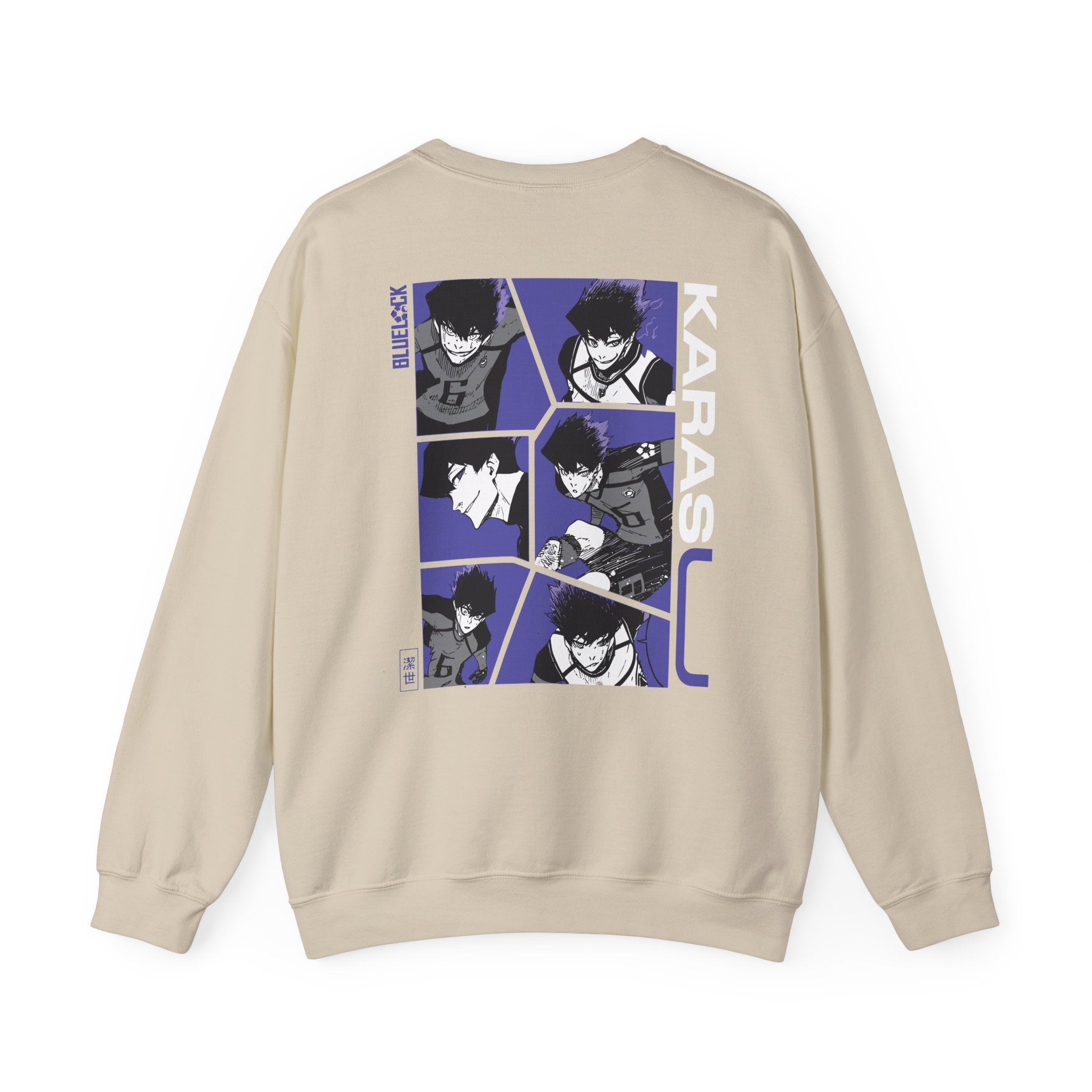 Karasu Blue Lock Heavyweight Tee "Shadow" | Blue Lock Anime Gr... - Detail View 18
