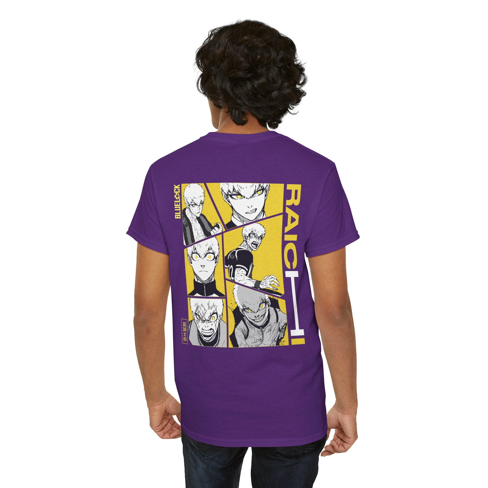 Raichi Blue Lock Heavyweight Tee "Heat" | Blue Lock Anime Grap... - Detail View 50