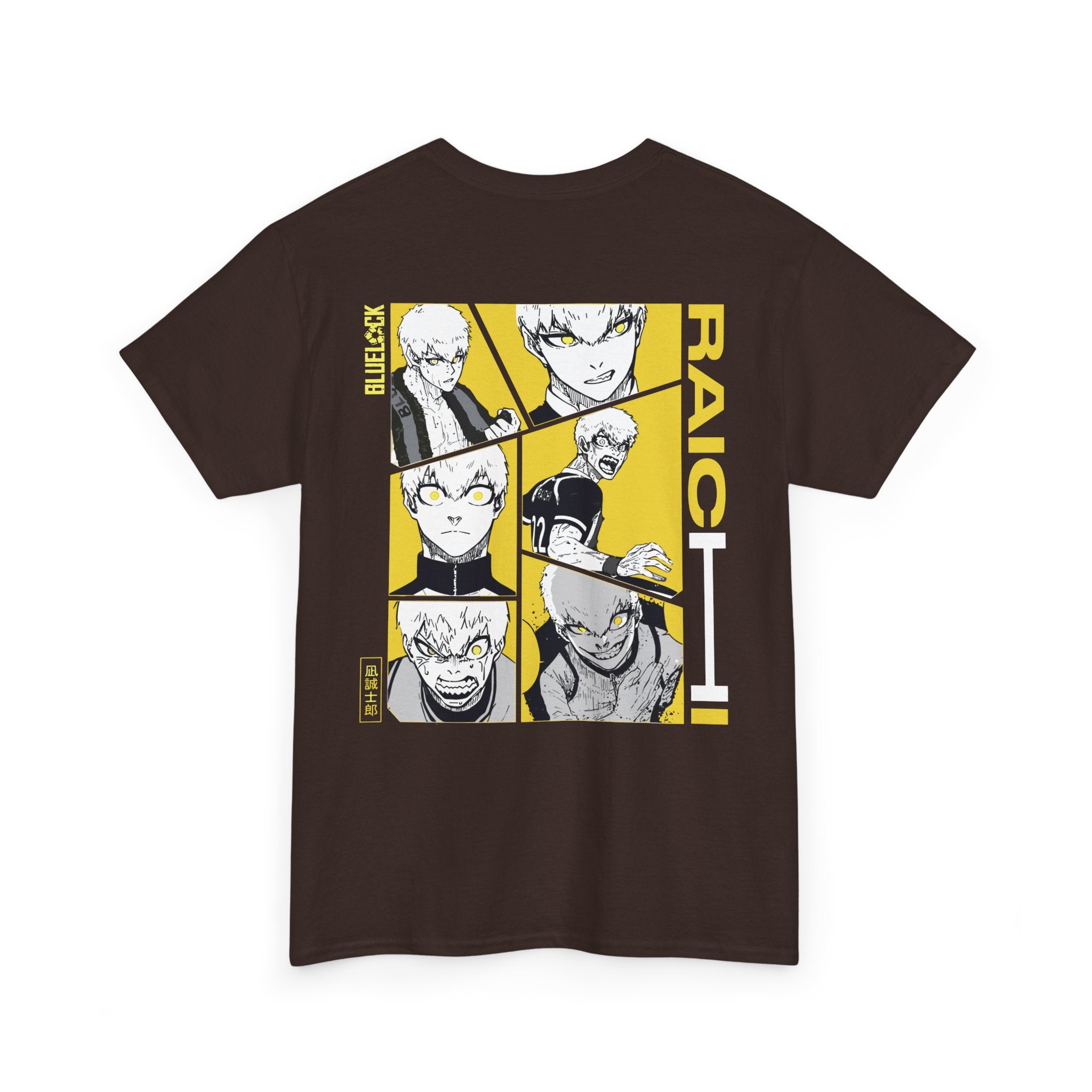 Raichi Blue Lock Heavyweight Tee "Heat" | Blue Lock Anime Grap... - Detail View 24