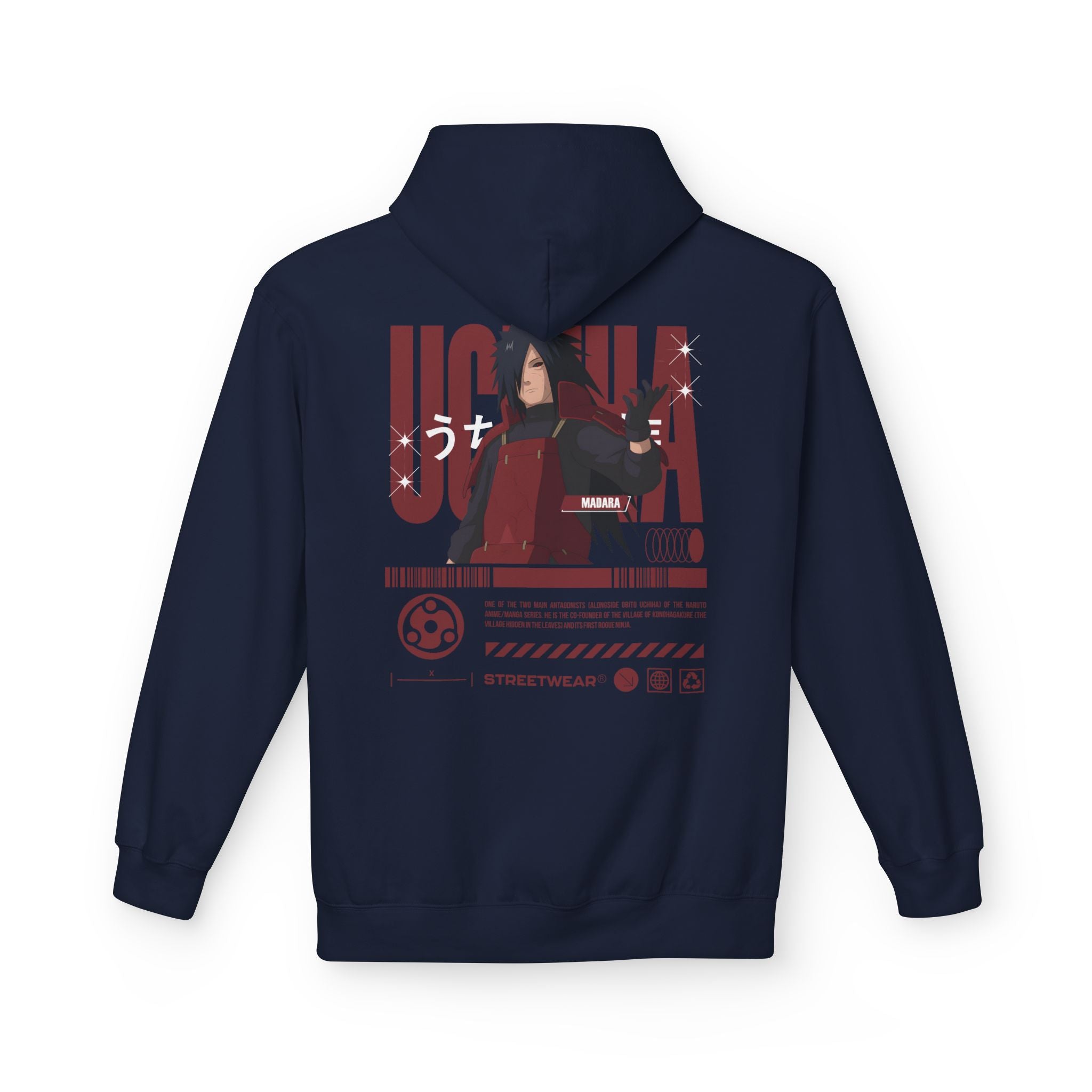Madara Uchiha "Ghost of the Uchiha" – Naruto Graphic Tee | Maklenn