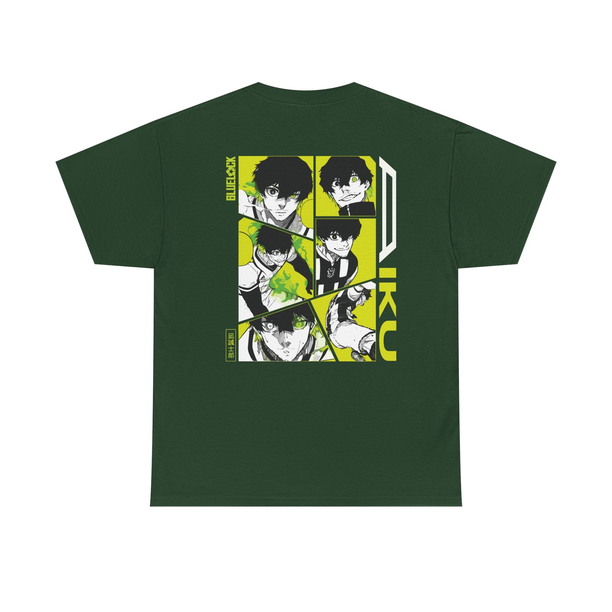 Blue Lock Heavyweight Tee "Emblem" | Blue Lock Anime Graphic Tee - Detail View 23