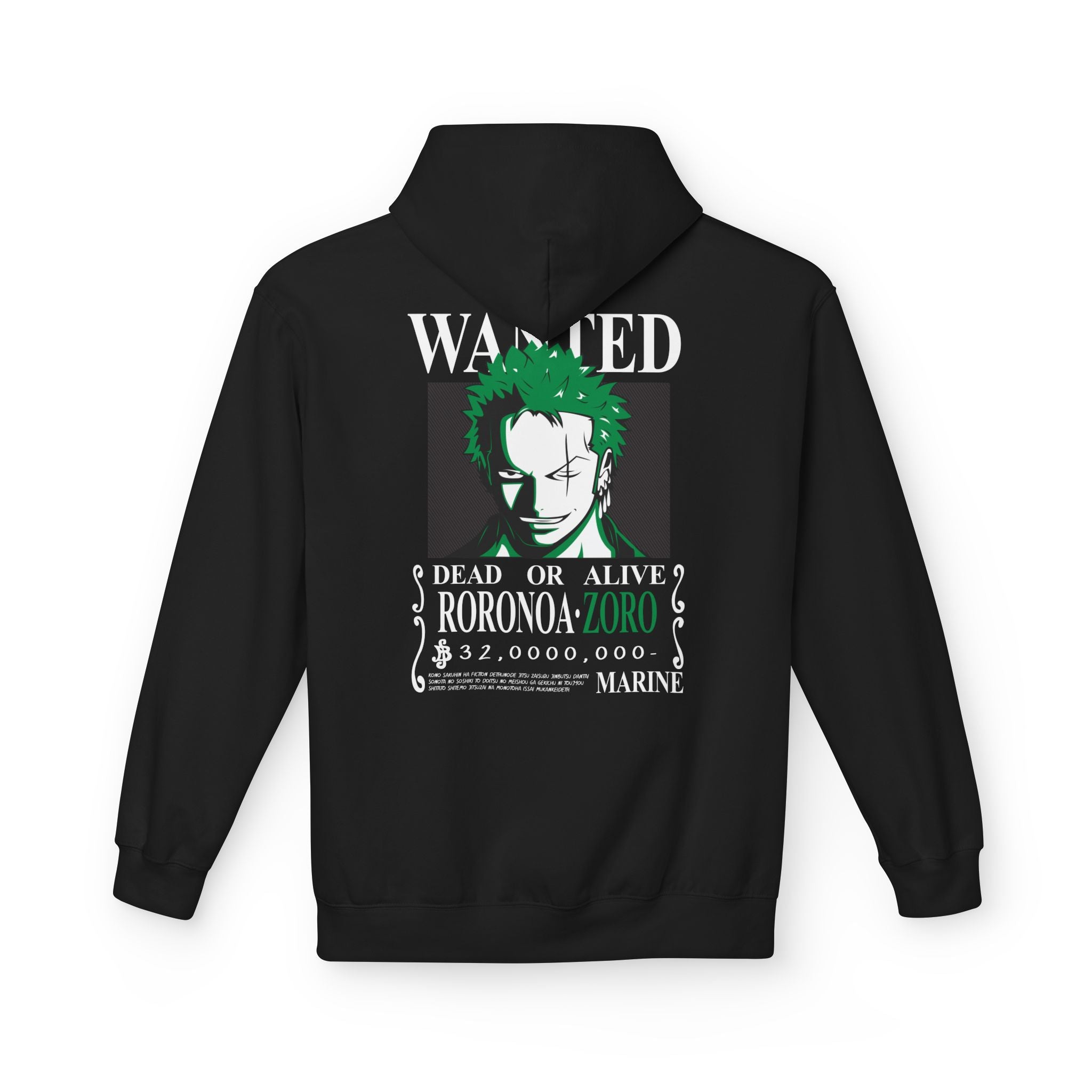 Roronoa Zoro "Wanted" | One Piece Streetwear Hoodie