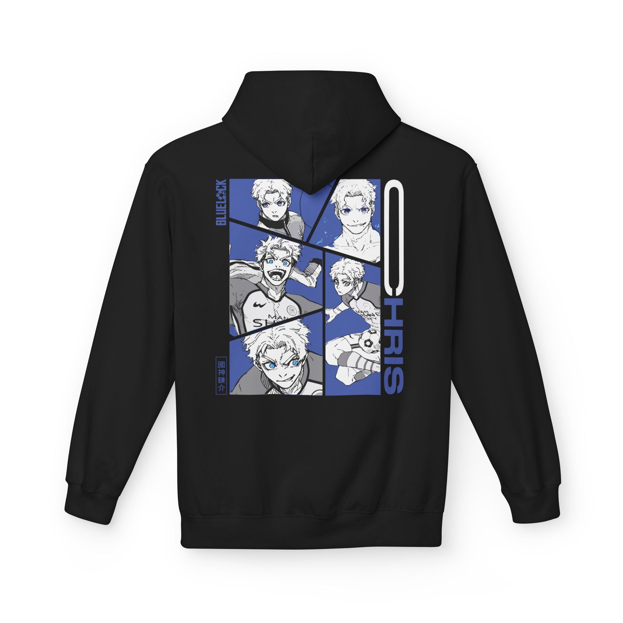 Chris Premium Blue Lock Hoodie "Prince" | Blue Lock Streetwear... - Front View
