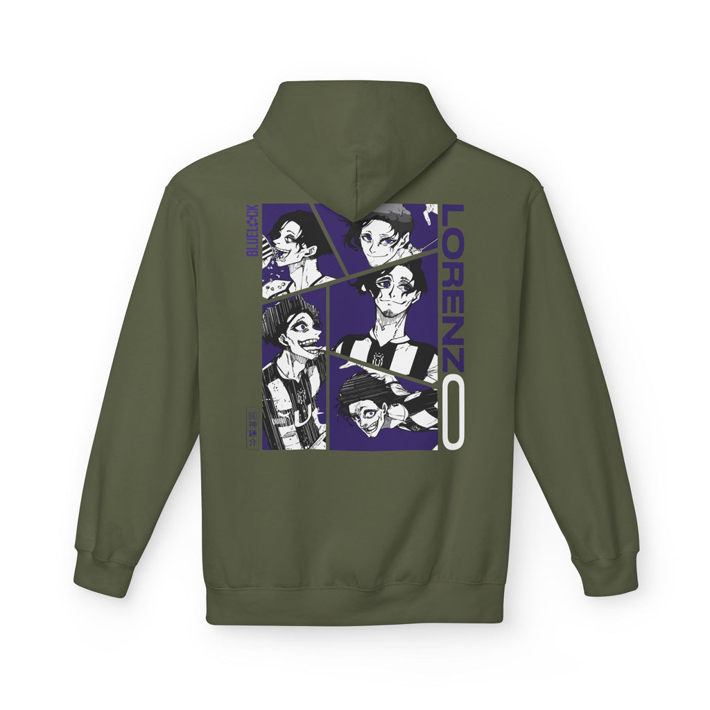 Lorenzo Blue Lock Hoodie "Maestro" | Blue Lock Streetwear Hoodie - Detail View 35