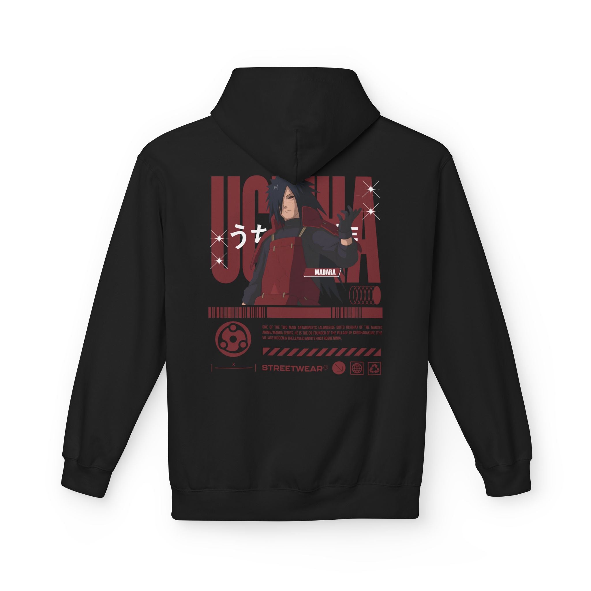 Madara Uchiha "Ghost of the Uchiha" – Naruto Graphic Tee | Maklenn