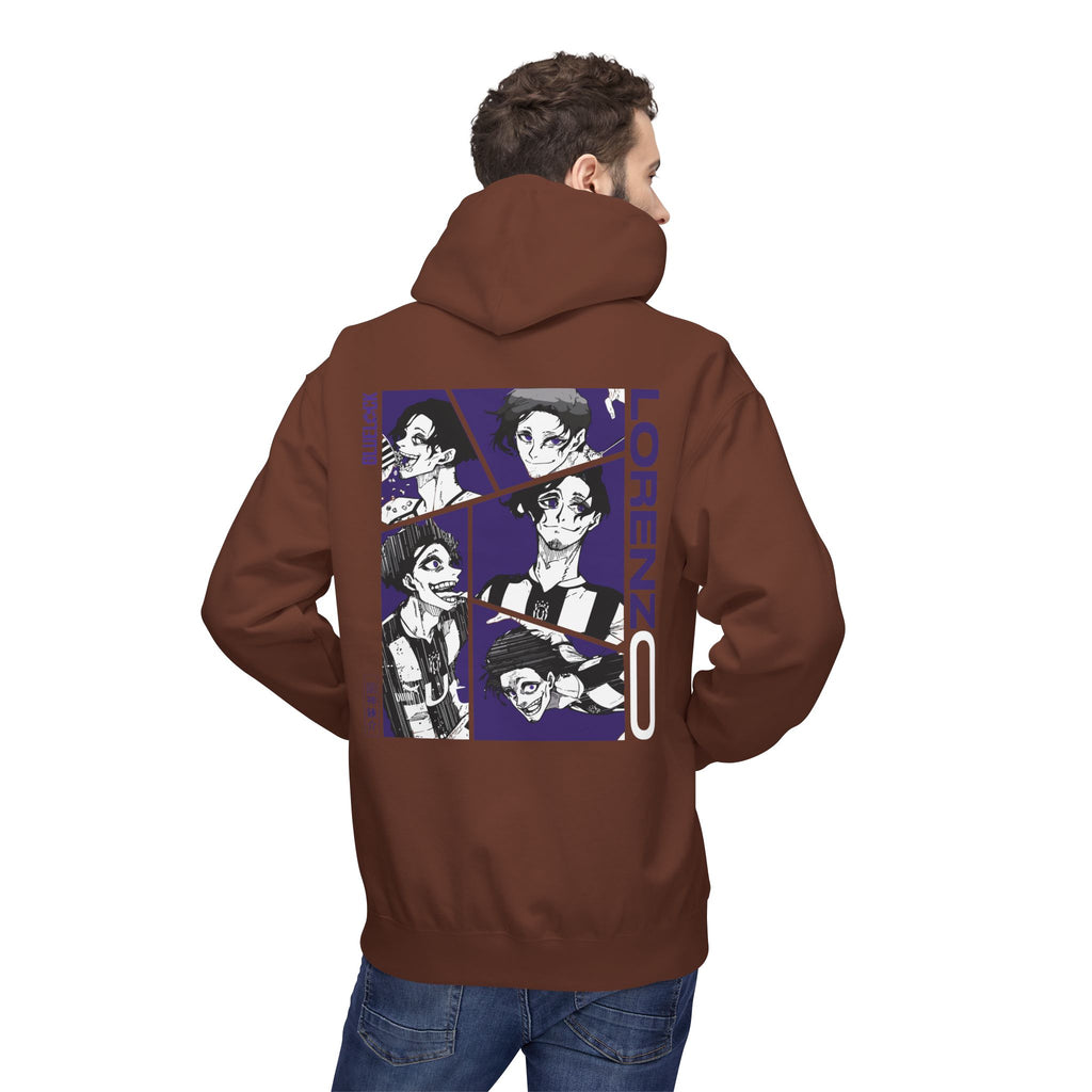 Lorenzo Blue Lock Hoodie "Maestro" | Blue Lock Streetwear Hoodie - Detail View 26