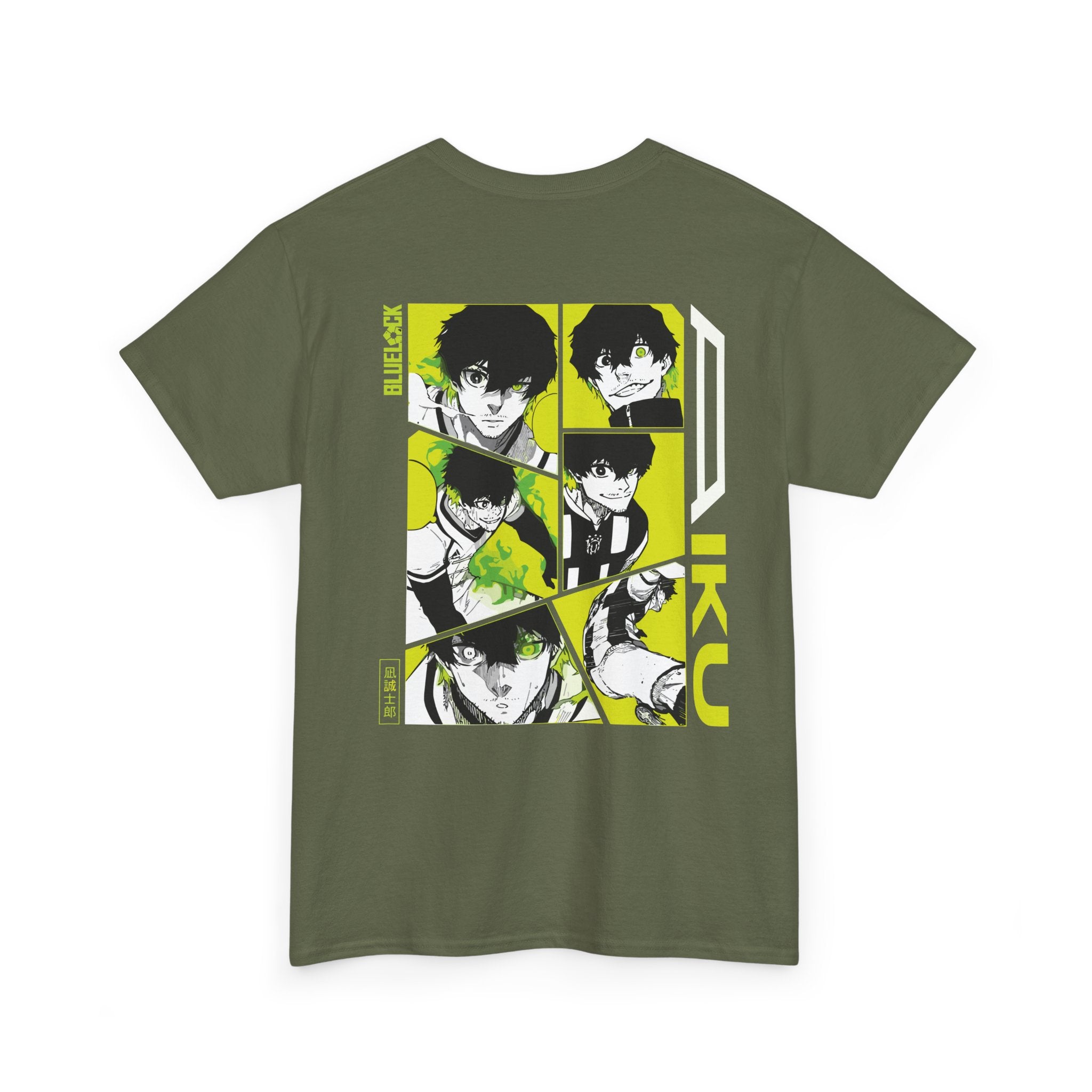 Blue Lock Heavyweight Tee "Emblem" | Blue Lock Anime Graphic Tee - Detail View 22