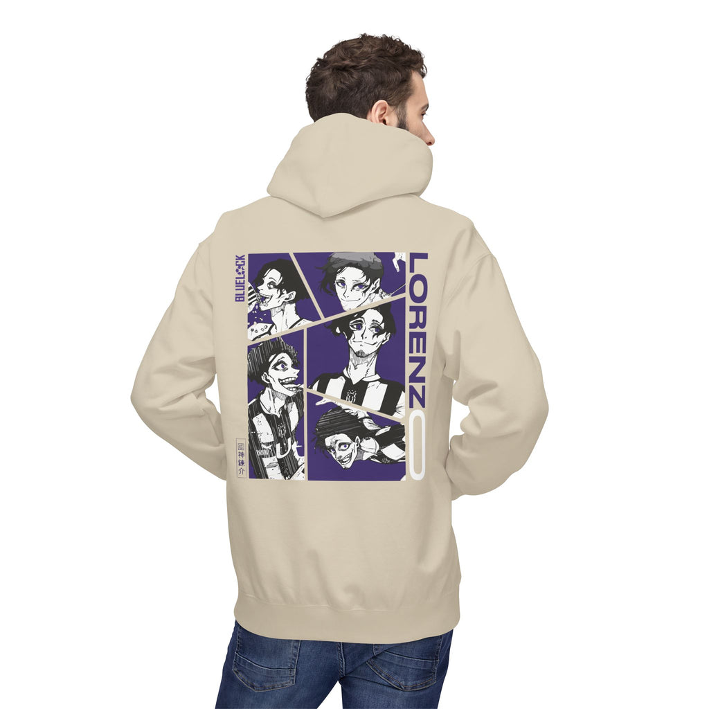 Lorenzo Blue Lock Hoodie "Maestro" | Blue Lock Streetwear Hoodie - Detail View 34