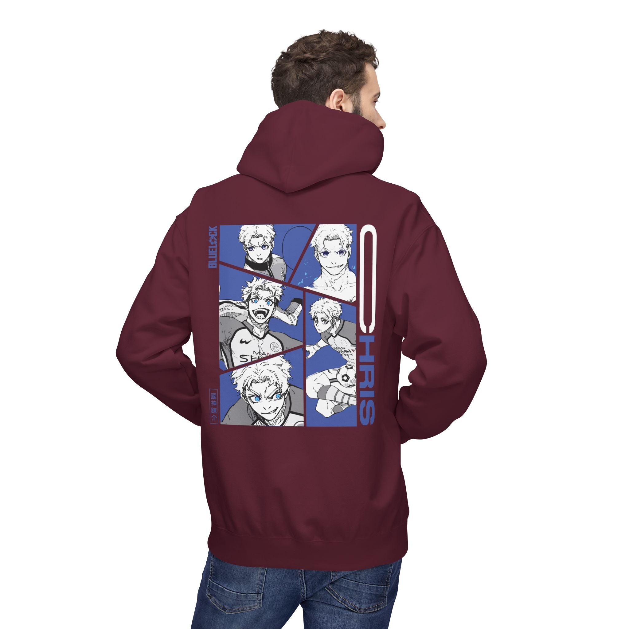 Chris Premium Blue Lock Hoodie "Prince" | Blue Lock Streetwear... - Detail View 55